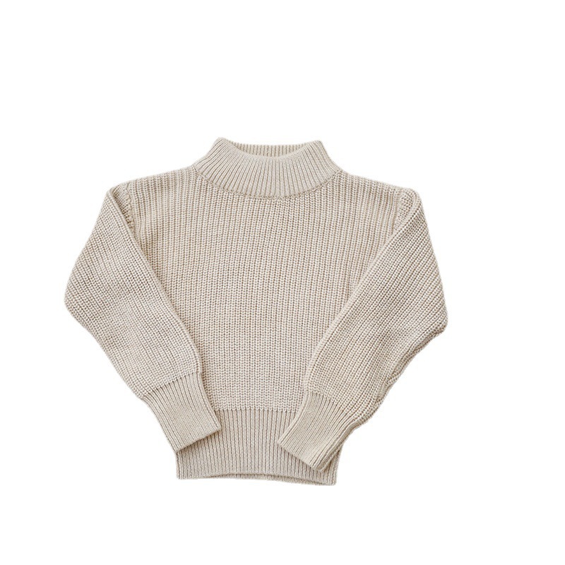 Kids' Solid Color Long-Sleeve Pullover