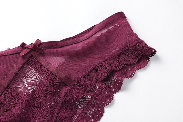Women's Bow Lace Low Waist Briefs - Image 7