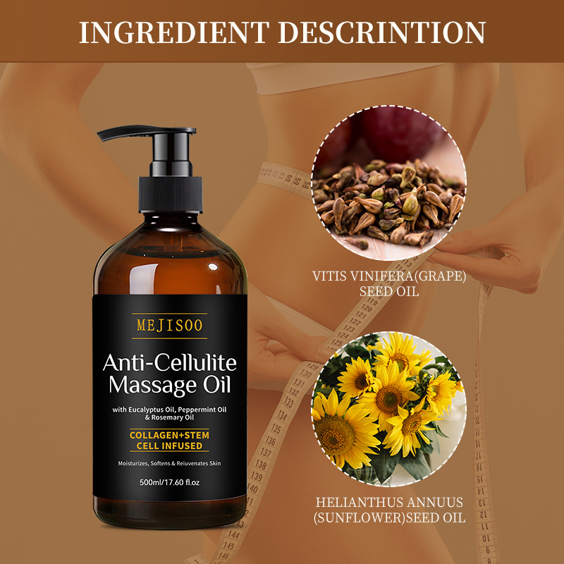 Heat Warming Anti-Cellulite Fragranced Body Massage Oil