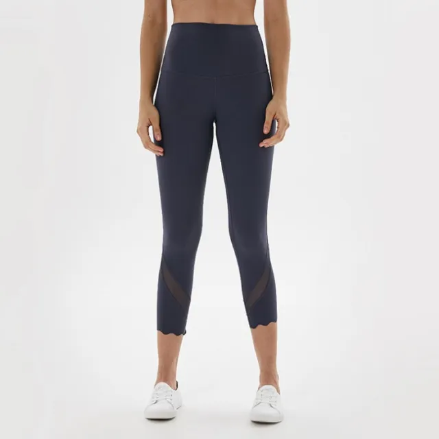 Women's Sports Tight fitting Breathable Cropped Trousers Grey - Shop at LoveMi
