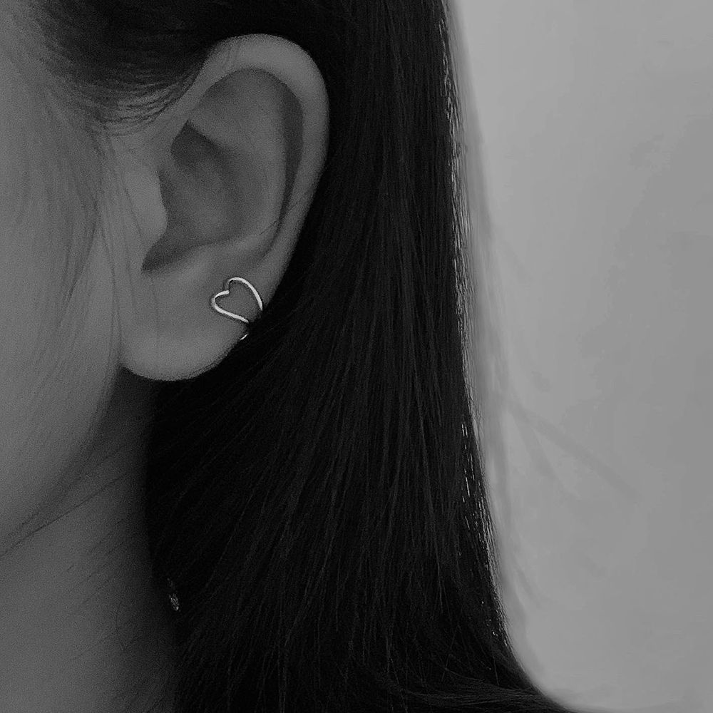 Love Ear Clip Female Earrings Without Pierced Ears