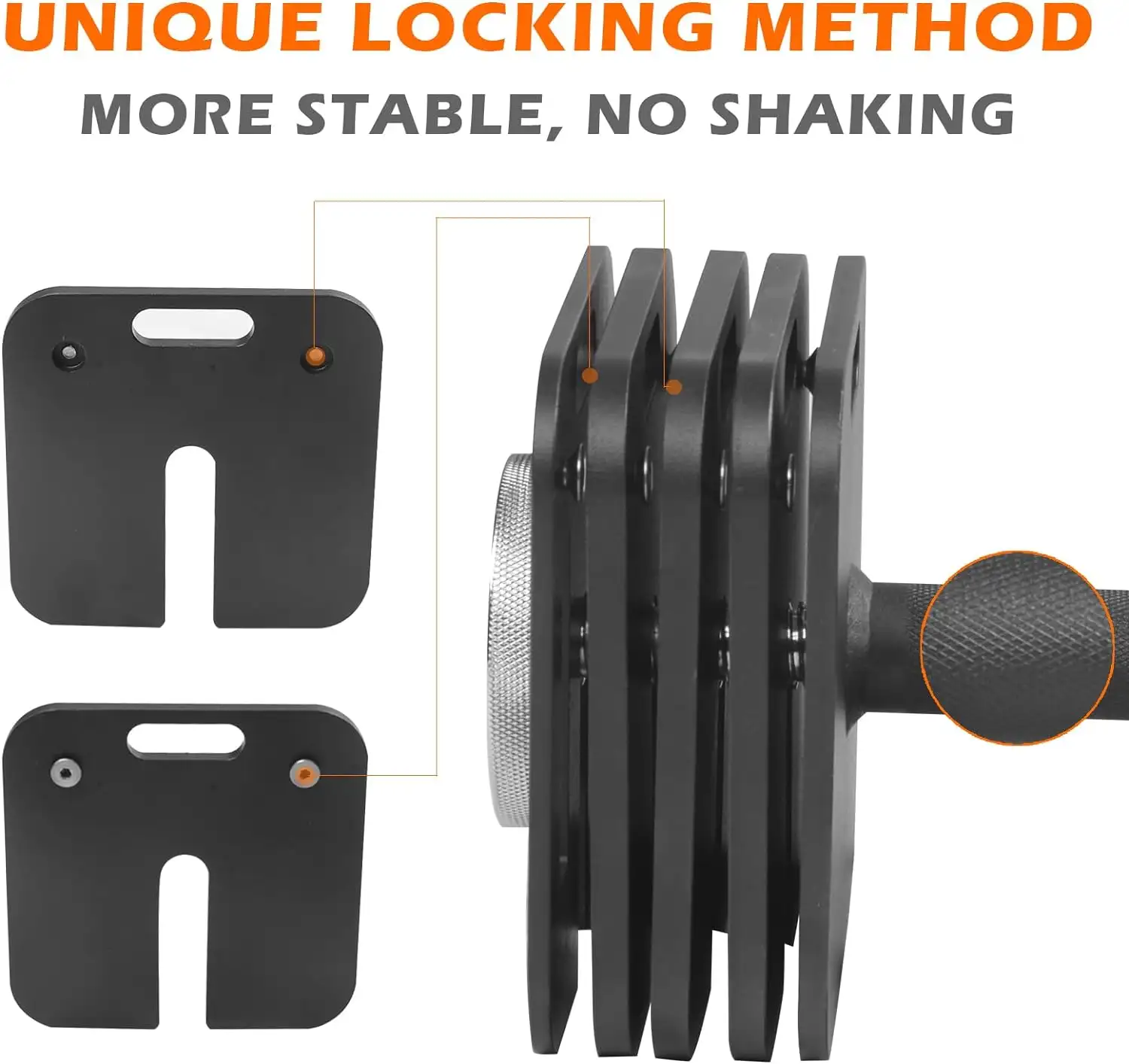 Adjustable Dumbbell 9 In 1 Free Weights For Multiweight Options Quick-Lock Adjustable Dumbbell Sets With Anti-Slip Steel Handle For Full-Body Home Gym Workouts
