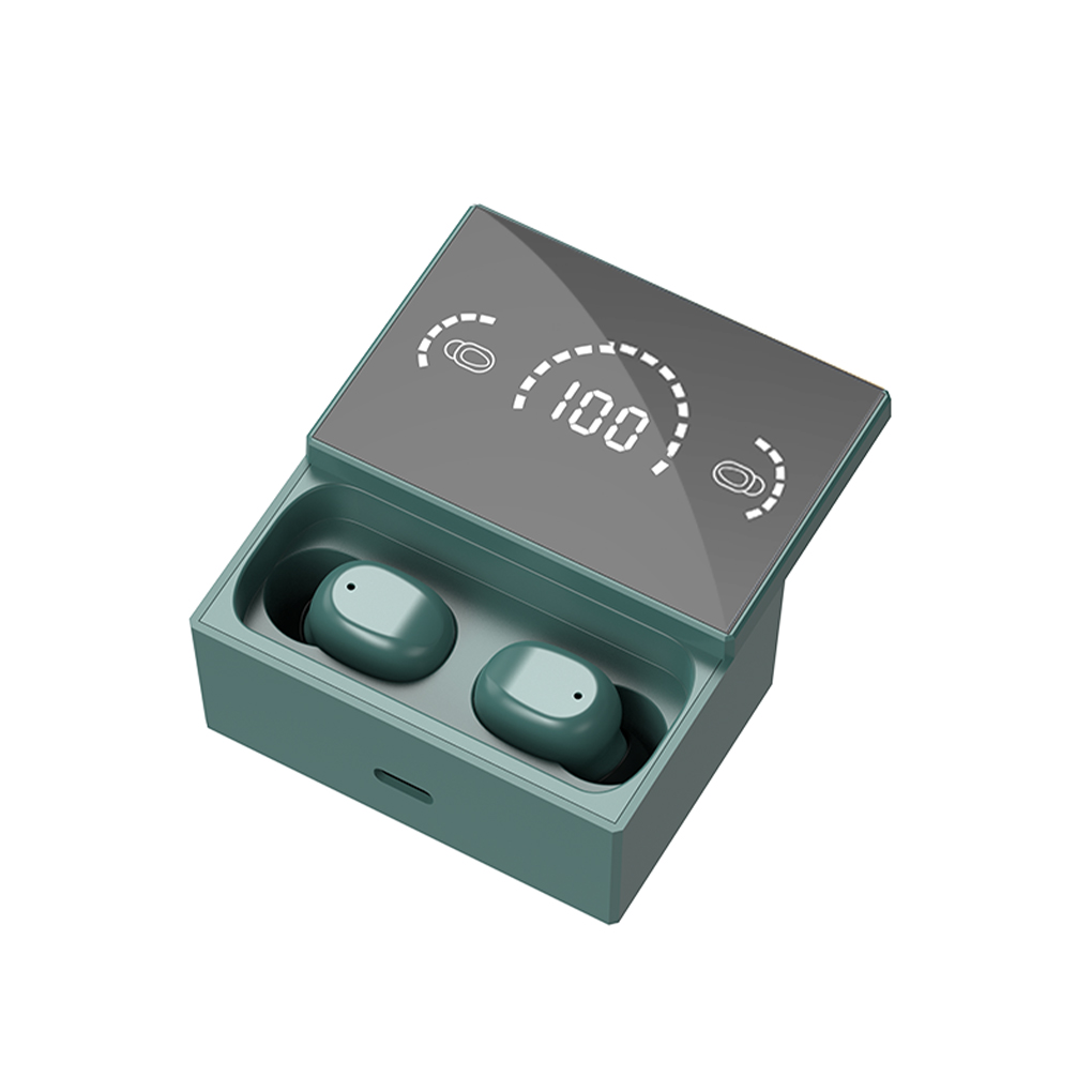 Mirror In-ear Slip-on Wireless Bluetooth Headset Digital Binaural Call