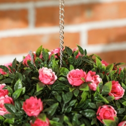 Two Piece Decoration Imitation Plant, Anti Ultraviolet Rose Ball, Indoor — image 7
