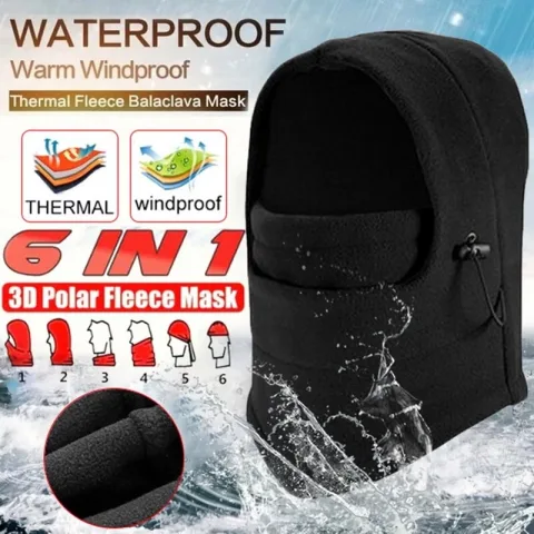 Windproof Hat with Mask Unisex Ski Hat Mens Winter
