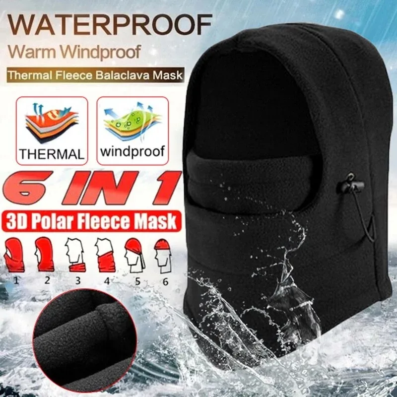 Windproof Hat with Mask Unisex Ski Hat Mens Winter