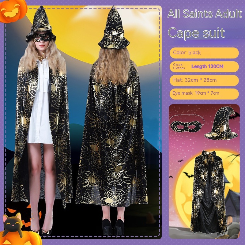 Costume de vampire Halloween adulte avec cape 10