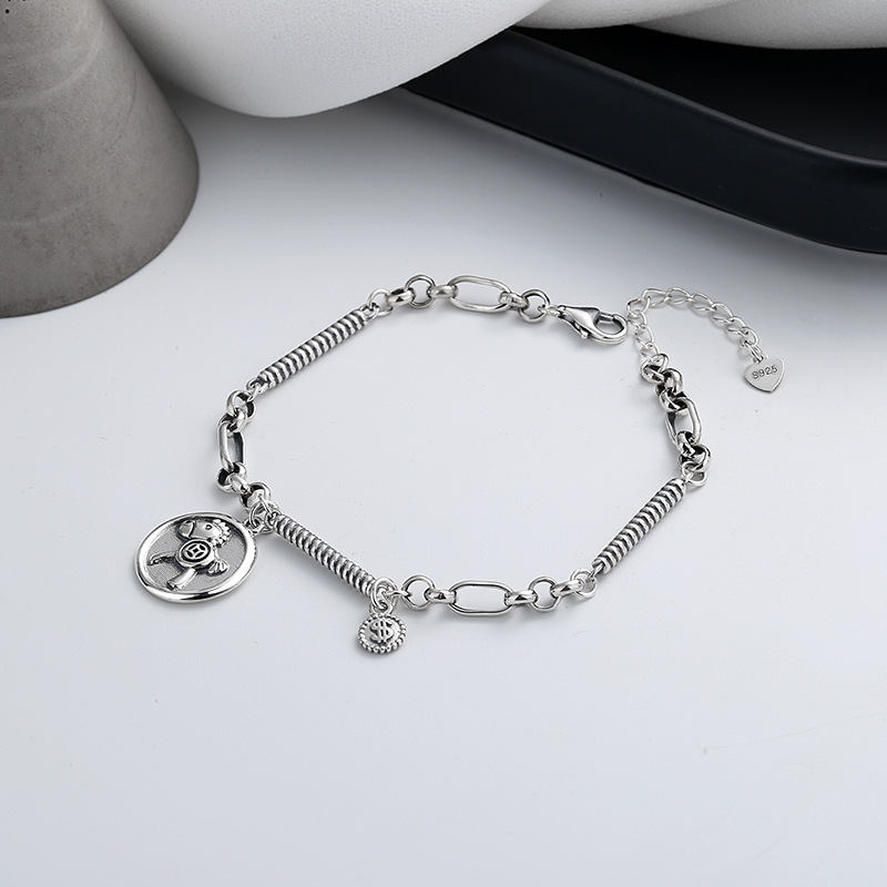 S925 Sterling Silver Money Bracelet