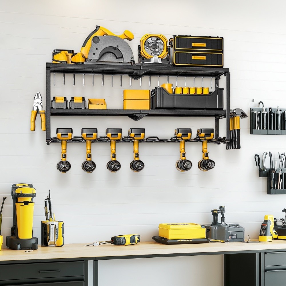 Power Tool Storage Wall Workshop Garage Organiser Drill Hold Impact Driver Rack — image 6