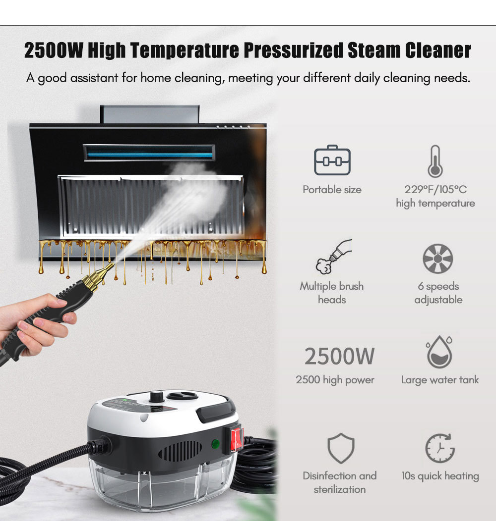 Nettoyeur Vapeur 2500 W — Stérilisation Haute Température 1