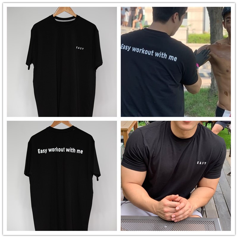 Title 2, Nuova T-shirt fitness da uomo a manica corta, a...