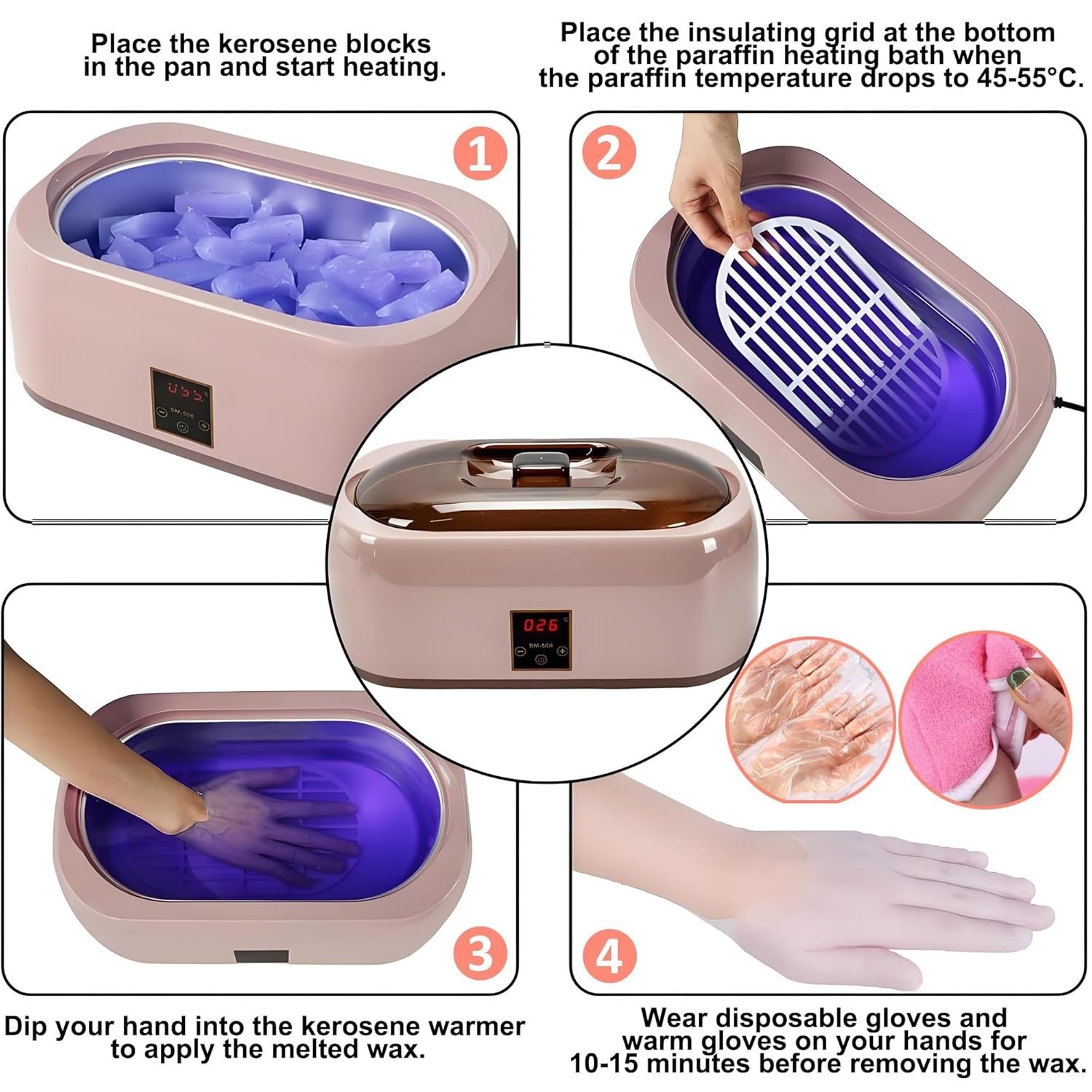 4000ML Paraffin Wax Machine For Hand And Feet Paraffin Wax