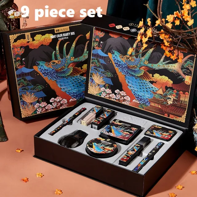 Elk Makeup Nine piece Set Makeup Powder Air Cushion BB Cream Lipstick Affordable Makeup Set 9.Piece Set - Shop at LoveMi