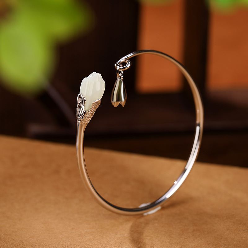 Women's Silver Retro Simple Bracelet