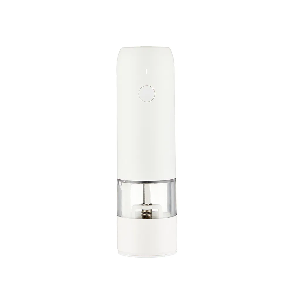 Electric Black Pepper Rechargeable Multifunctional Seasoning Grinder - White