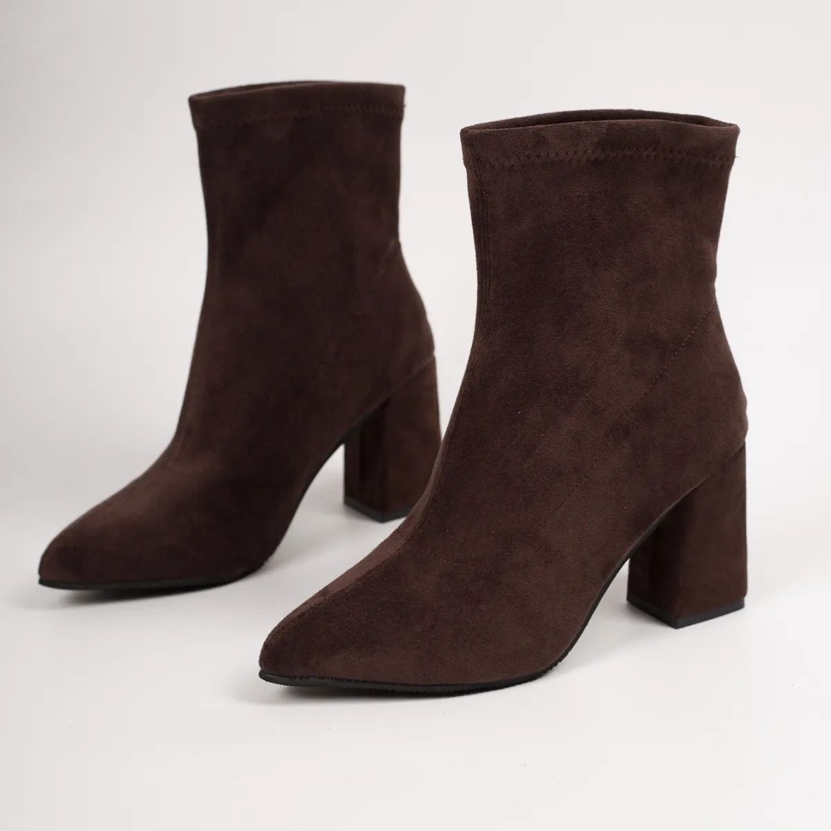 French Vintage Elegant Block Heel Slip