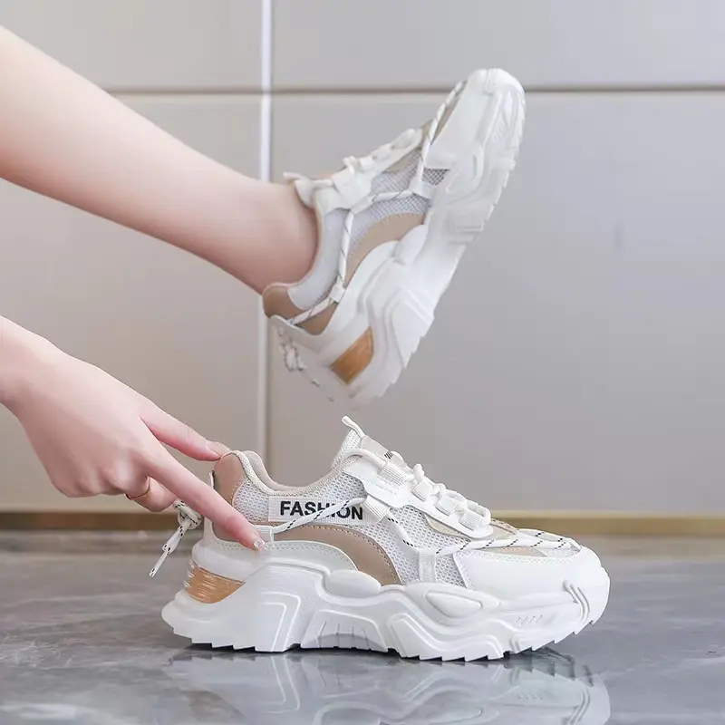 Women's Fashionable Breathable Mesh All-Match Platform Sports