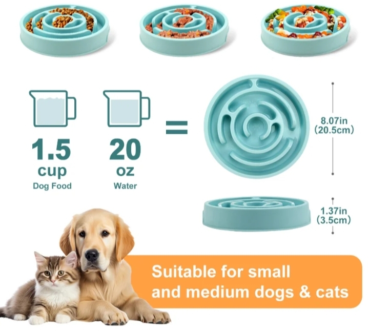Slow Feeder Dog Bowl Non Slip Maze Puzzle Bowl thumbnail 6