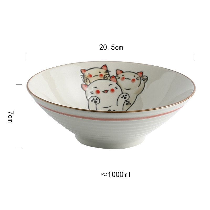 Title 2, Home Creative Large Japanese Style Ramen Hat Bowl