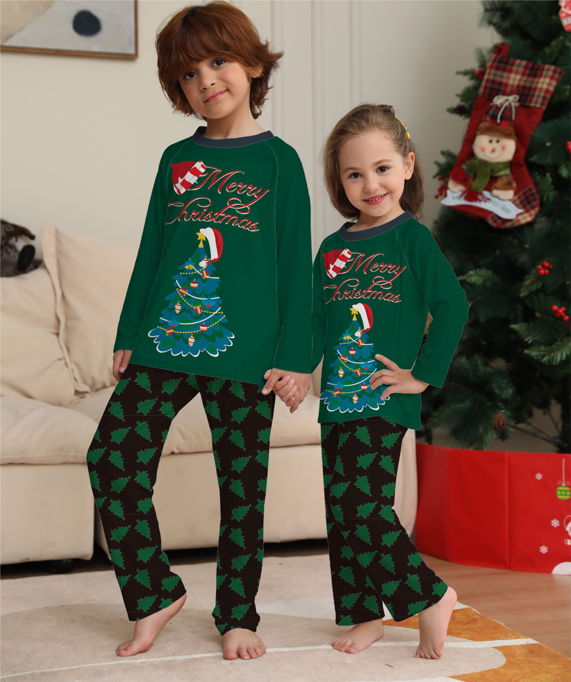Parent-Child Christmas Suit Long-sleeved Homewear Pajamas — foto 7