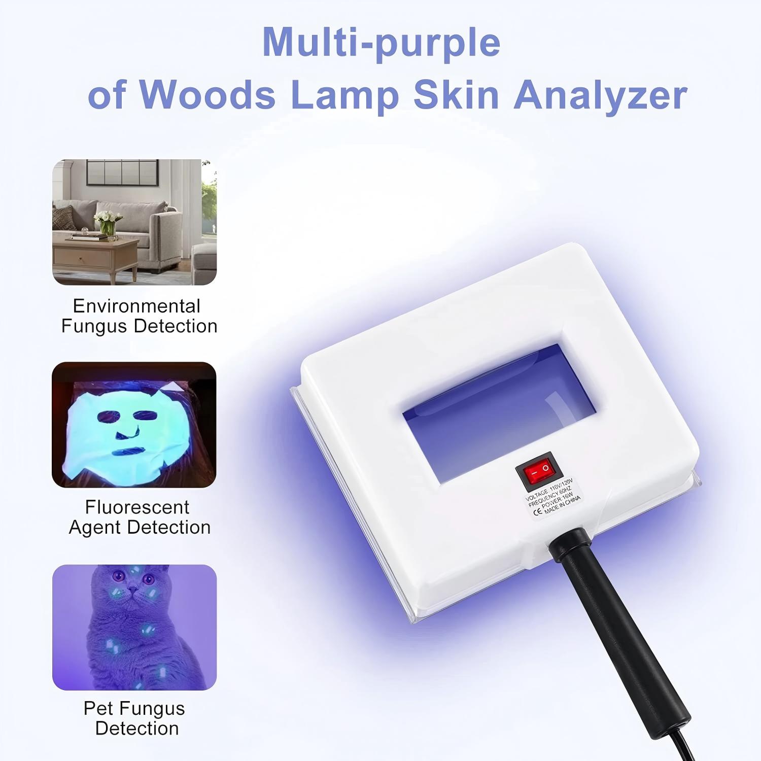Woods Lamp Beauty Salon Spa Facial Care Analyzer UV Light Skin Diagnose Tester 4