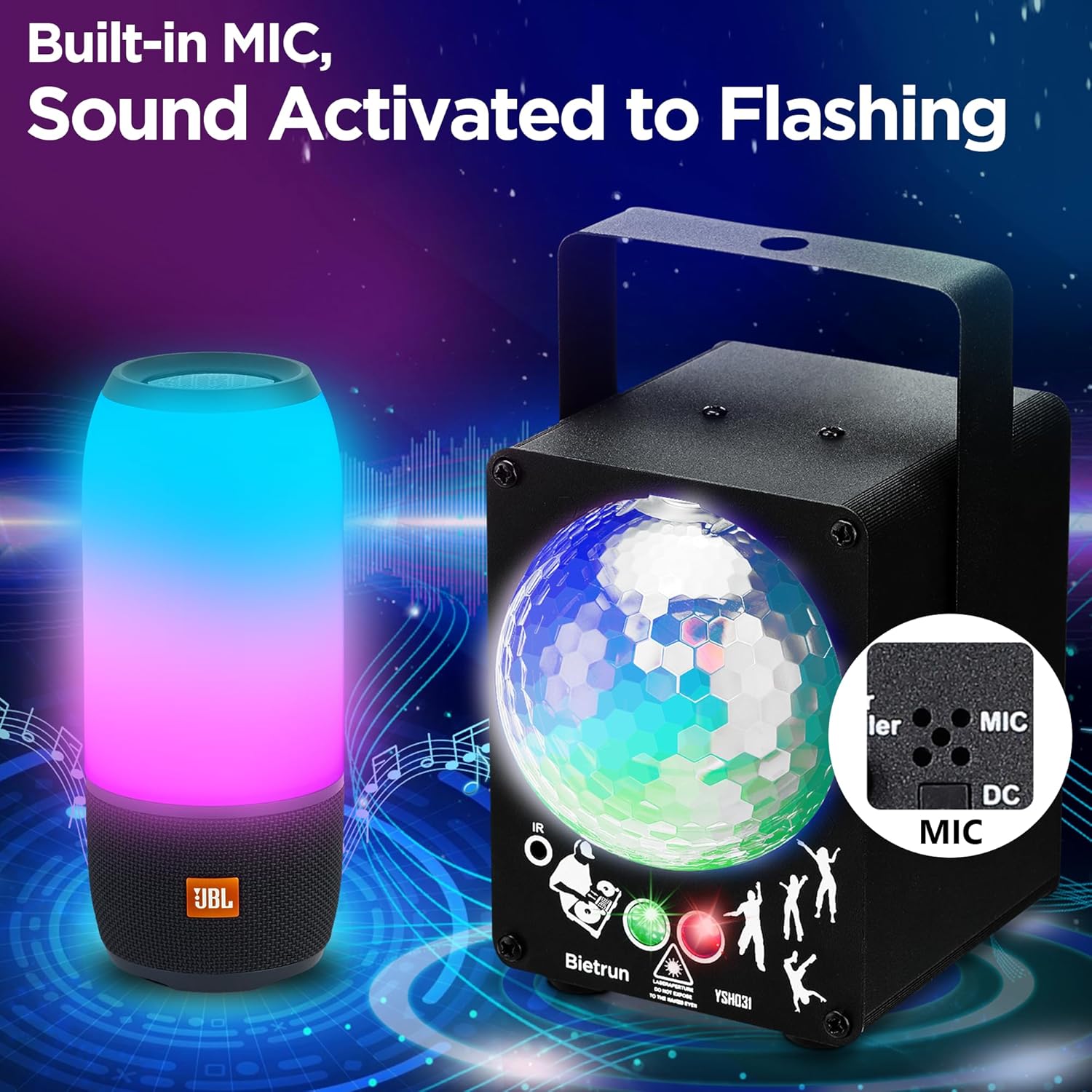 1240 Pattern LED Laser Projector Stage Light RGB Party KTV Club Lights Christmas