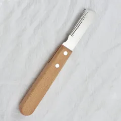 Pet Stripping Comb Dog Stripping Knife Grooming Tool Multifunction Remove Floating Hair Dog Stripping Knife With Wood Handle For Cats Dogs - Long - View 1