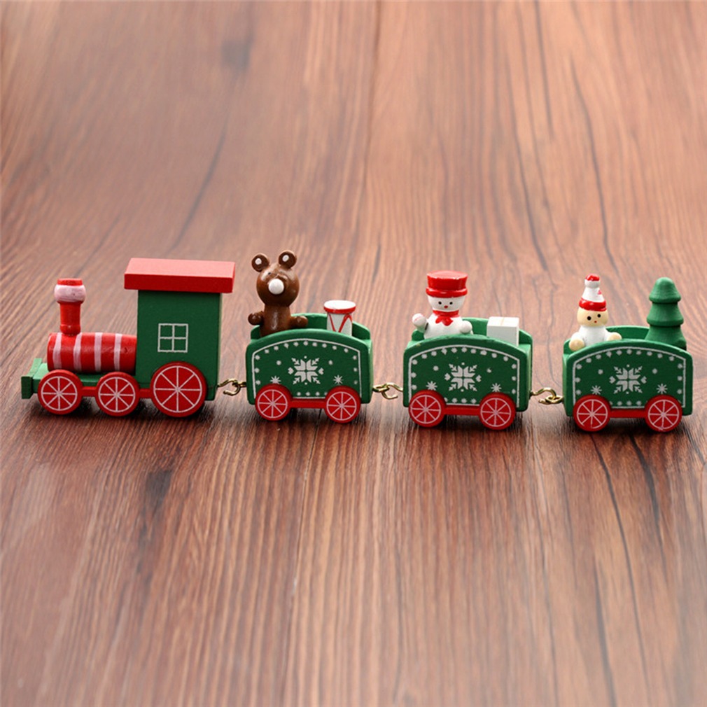 Title 3, Kerstversiering Kerst Houten Trein