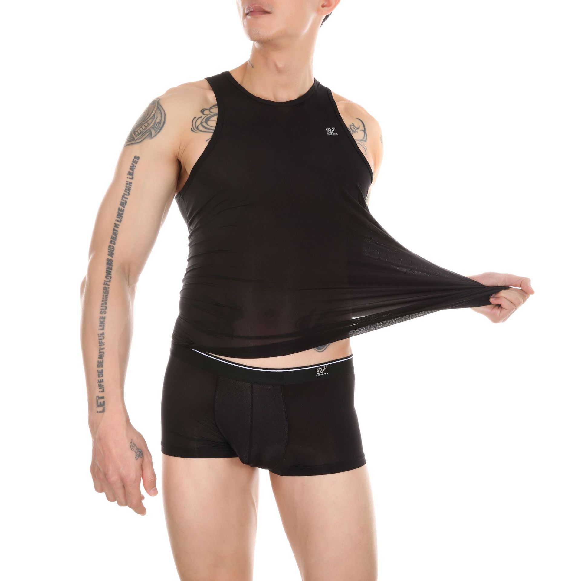 Title 3, Regata masculina transparente Ice Silk ultra fi...