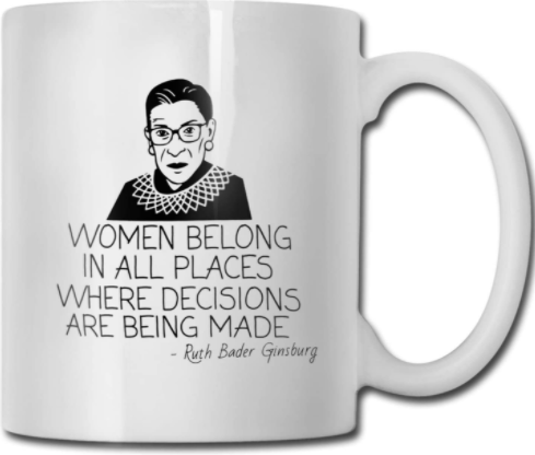 Title 2, Ruth Bader Ginsburg Ceramic Mug