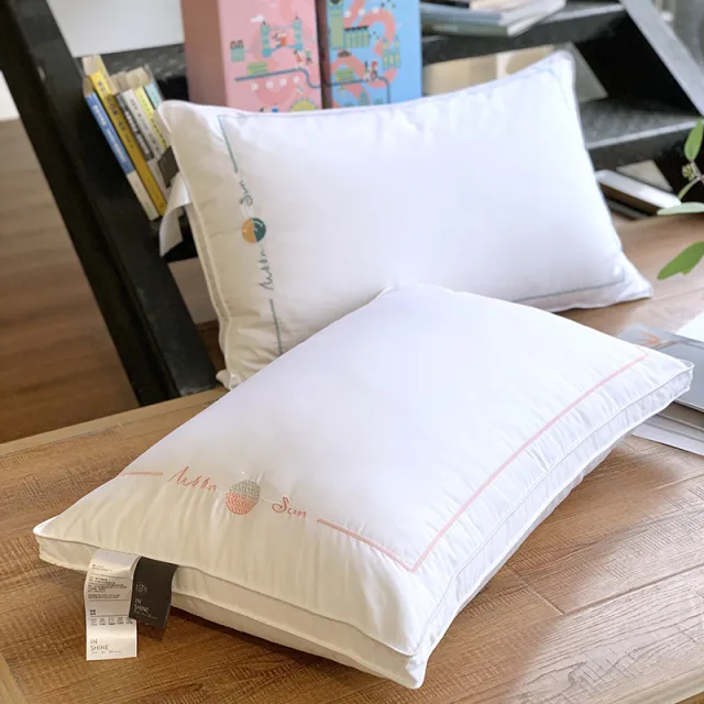 Fiber Lovers Neck Guard Soft And Comfortable Embroidered Single And Double Pillow Womens - Shop at LoveMi