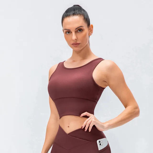 Women's Running Fitness Breathable Tight Sports Yoga Vest Red - Shop at LoveMi