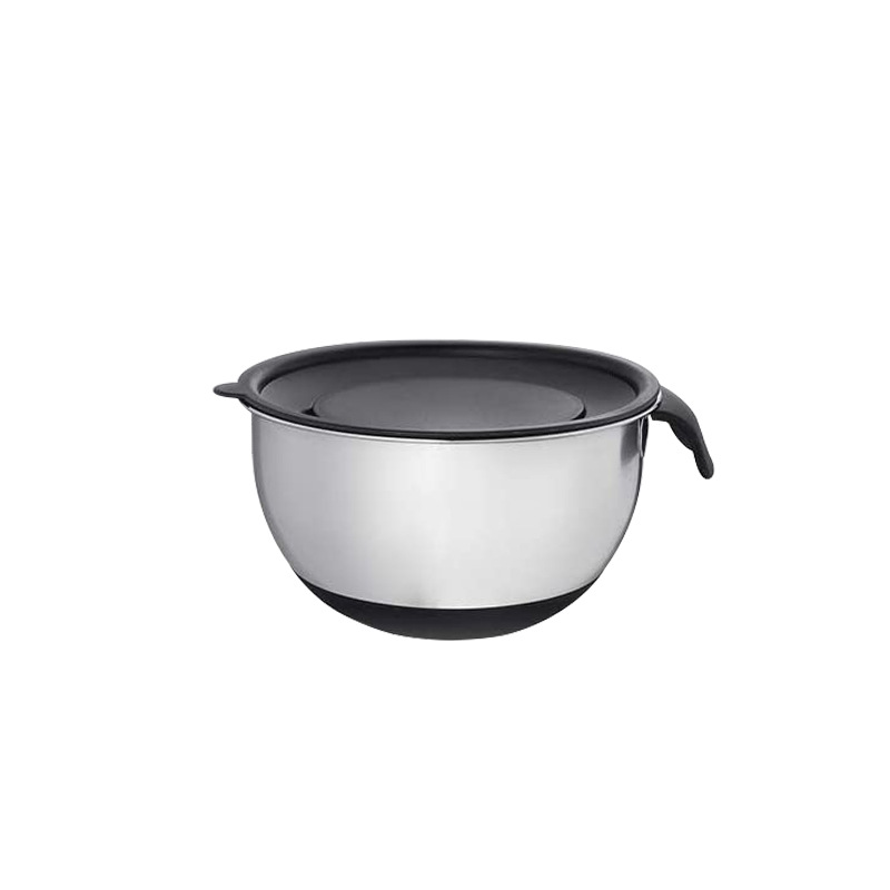 Title 5, Stainless Steel Thickened Salad Bowl Non Slip P...