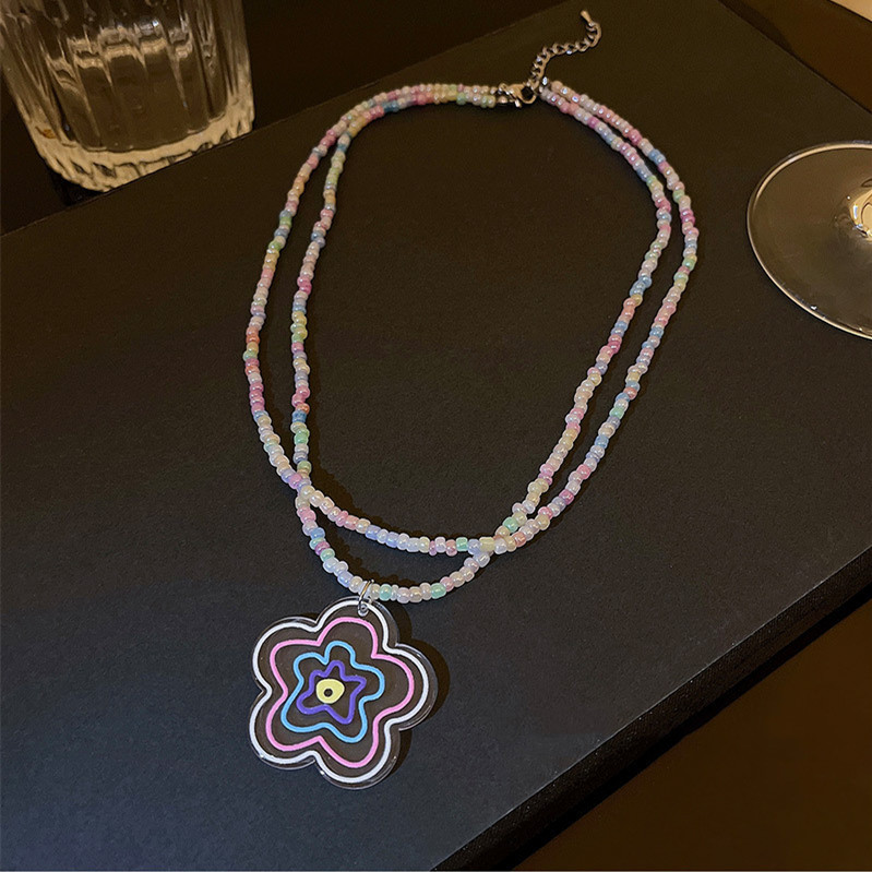 Women's Fashion Double Layer Twin Love Five-pointed Star Clavicle Chain