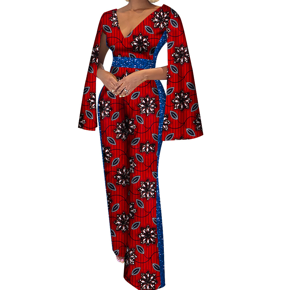 Women's Cotton Ethnic Batik Print Jumpsuit - Image 18