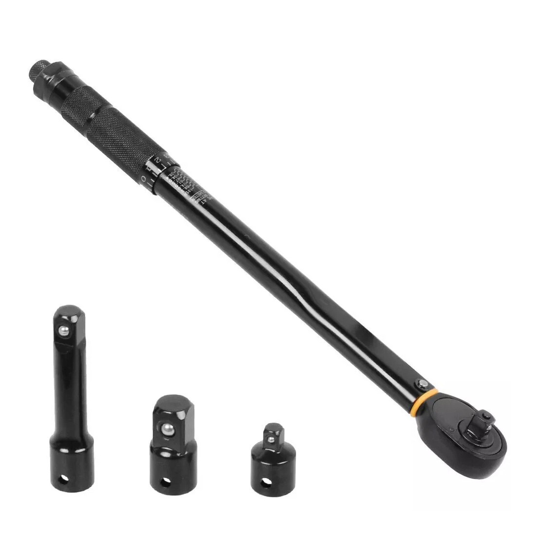 NEW 1X4 1X2 3X8 Square Drive Torque Wrench Ratchet 13.6-108.5Nm 10-80Ft-Lb 3in1 UK