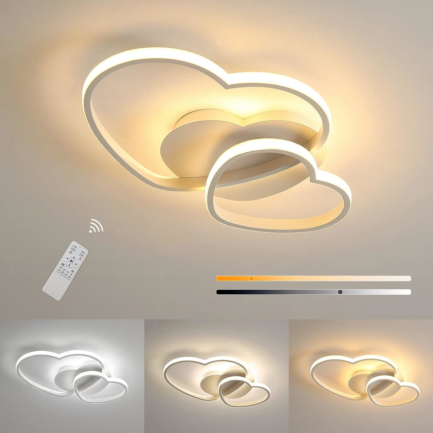 LED Ceiling Light 48W Dimmable With Remote Modern Chandelier Childrens Bedroom — image 7