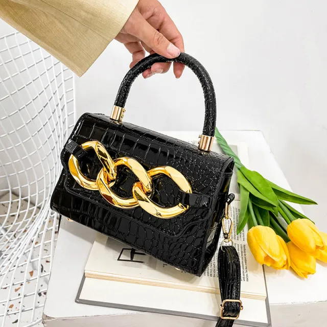 Women's Korean Style Simple Messenger Shoulder Bag Black - Shop at LoveMi
