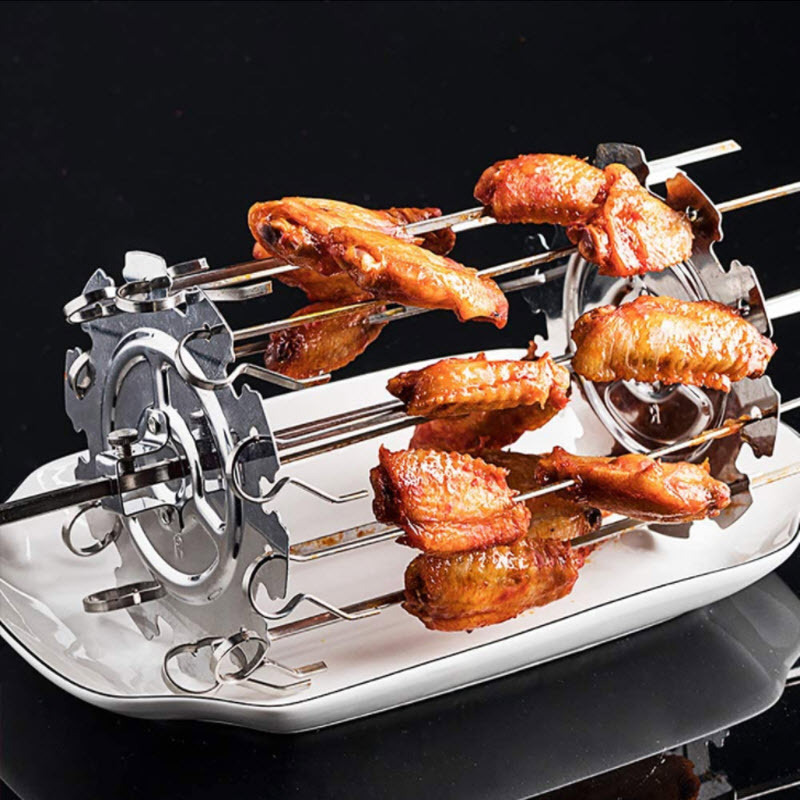 Title 3, Creative Stainless Steel 304 Rotating Skewers Cage