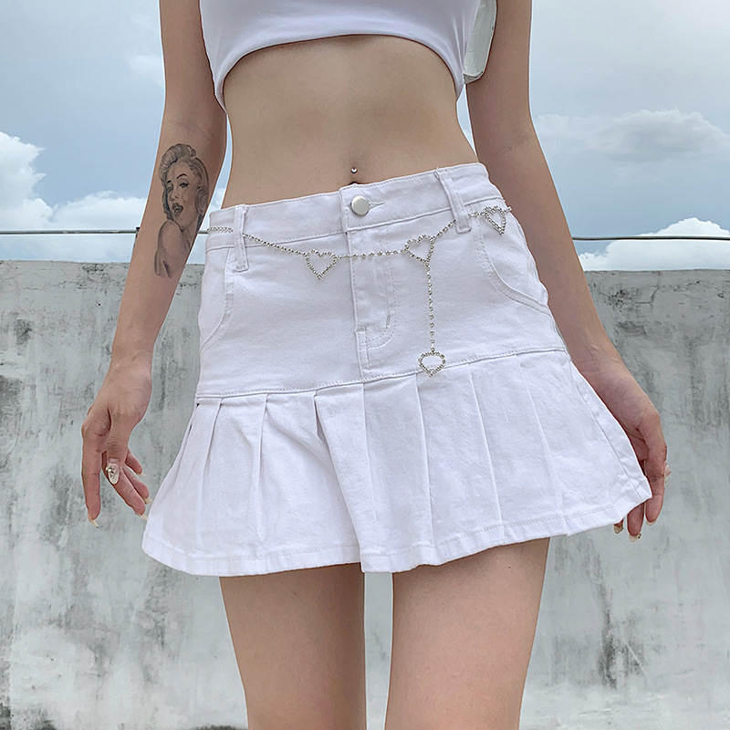 Title 4, Europese en Amerikaanse high waist denim rok me...