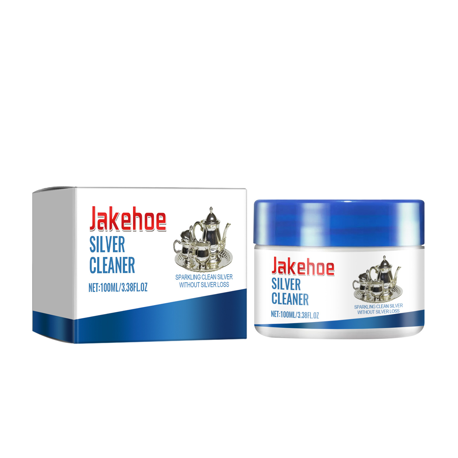 JAKEHOE Silver Jewelry Cleaning Cream - Cleans Black And Yellow Stains On Silver Items, Including Rings, Cups, Necklaces, And Other Silver Jewelry.