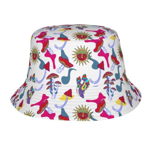 Bucket Hat Psychedelic Magic Mushrooms Fisherman Reflect - Picture 47 of 60