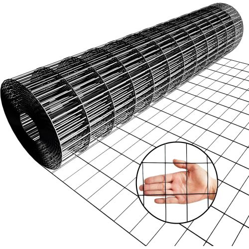 36inch X 50ft Black Vinyl Coated Hardware Cloth 3 16Ga Welded Wire Mesh Fence, PVC Coated Welded Chicken Wire Fencing, Metal Garden Plant Fencing, ... - Shop at LoveMi