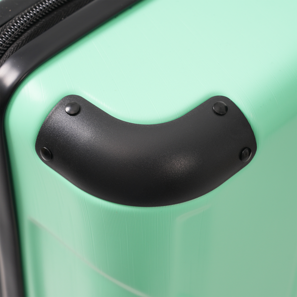 20-Inch Hardshell Carry-On Luggage, Lightweight Durable ABS Suitcase with Spinner Wheels, Built-in TSA Lock, 2 Packing Cubes, Creamy Green-31
