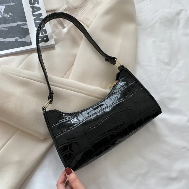 Women's Bags, Underarm Bags, Ladies Shoulder Bags, Simple Small Shoulder Bags Black - Shop at LoveMi