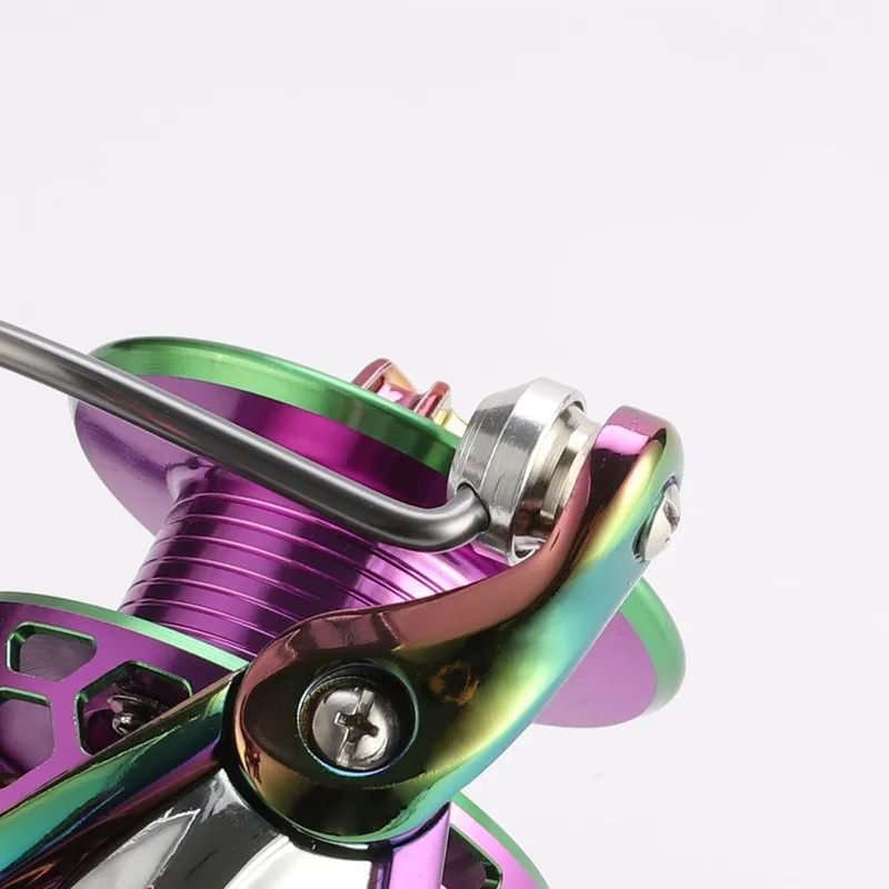 Colorful Spinning Wheel Shopee Fishing Reel Honeycomb Hole Thread Cup – image 3