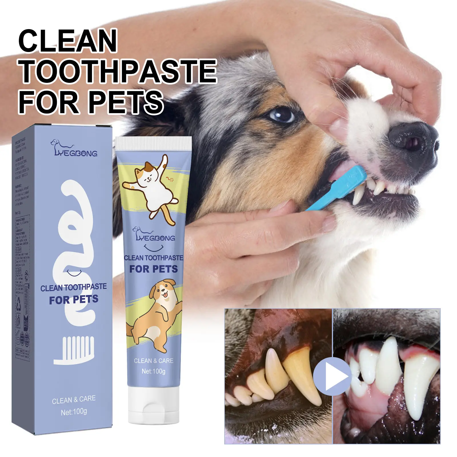Pet Cleaning Toothpaste 1 0 0ml-box