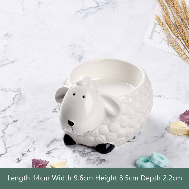 Title 3, Creative Cute Animal Ceramic Bowl Household Tab...