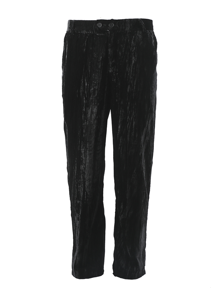 Title 4, Pleated Velvet Straight-leg Casual Pants offer ...