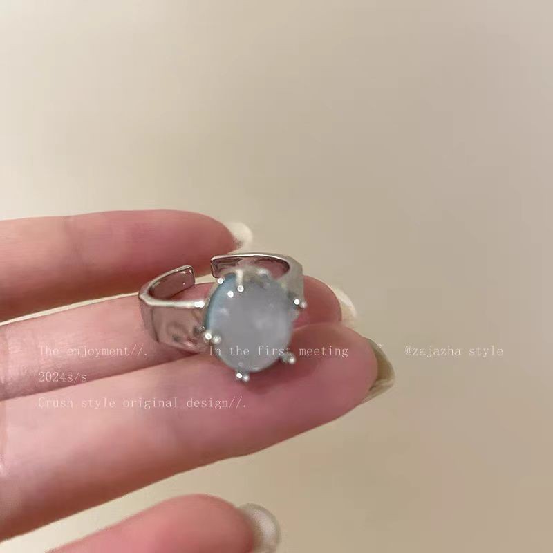 Mocha Brown Serpentine Tiger Eye Alloy Ring For Women, Unique Vintage Design, Luxury Light Luxury Adjustable Index Finger Ring